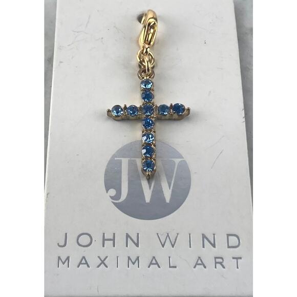 John Wind blue cross pendant - Picture 1 of 1